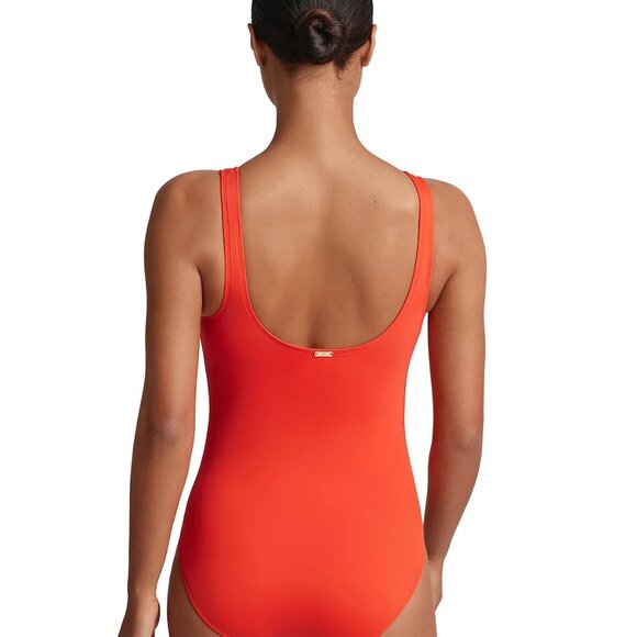 Ralph Lauren O-Ring Over the Shoulder One-Piece swim gold-tone hardware New/Tags - Picture 3 of 4